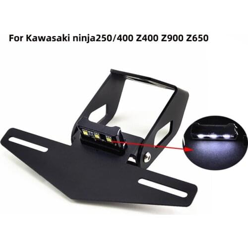1Pcs Motorcycle Modified Parts License Plate Frame Short Tail License Plate Frame For Kawasaki Ninja250 Ninja400 Z400 Z650 Z900