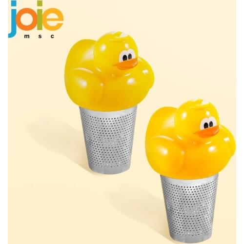 Joie Cartoon Tea Filter Stainless Steel Tea Making Tool Cute Portable Creative Lazy Special Use Duck Cup Tea Strainer