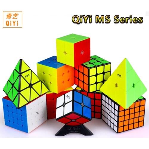 Newest Qiyi MS Magnetic Series 2x2 3x3 4x4 5x5 Pyramid Professional Magic cube speed Twisty Speed Puzzle Educational Toys