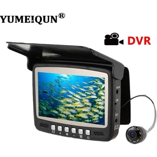YUMEIQUN 4.3 Inch Recording Camera For Fishing Underwater Fishing Camera HD 1000TVL 15M Ice Fishing Camera 8pcs Infrared Lamp