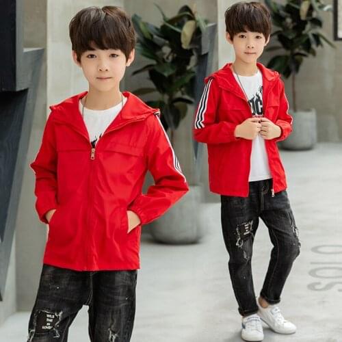 Slim Spring Autumn Boy Coat Jackets Overcoat Top Kids Teenage Gift Children Clothes Gift Formal School High Quality