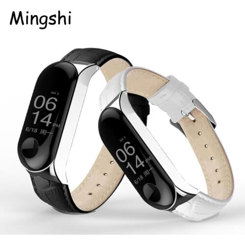 Strap For Xiaomi Mi Band 6 5 4 3 Leather Wristband Bracelet Replacement MiBand 4 6 Wrist Colorful Strap For Xiaomi Band 4 5 6