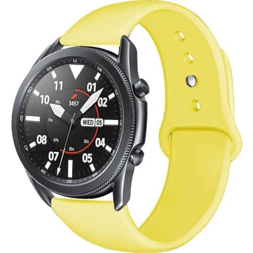 20mm 22mm strap for Samsung Galaxy watch active 2/gear s3 frontier 46mm/45mm/42mm silicone bracelet HUAWEI watch gt2/2e/pro band