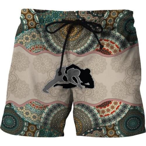 Love Jiu Jitsu Mens 3D Print Board Shorts Martial Tiger Summer Beach Shorts Quick Dry Unisex Streetwear Harajuku Casual Baggys 4