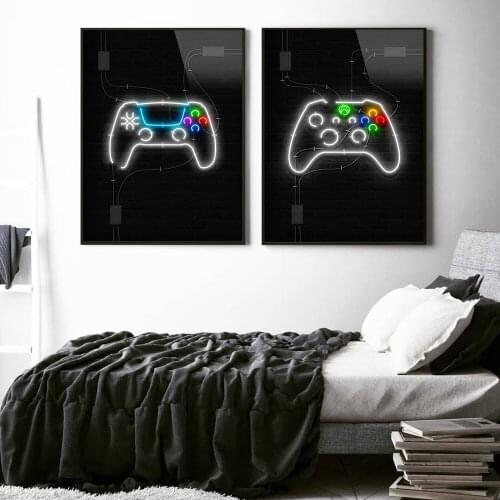 Modern Canvas Painting Video Gaming Funny Party Game Wall Art Posters Prints Picture for Living Room Decor Home Decoration Gift