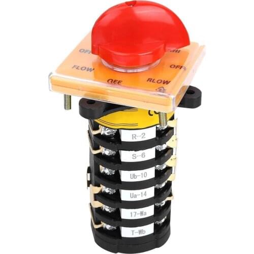 T-16EXF64D-6 Universal Changeover Combined Rotary Switch 25A 500V