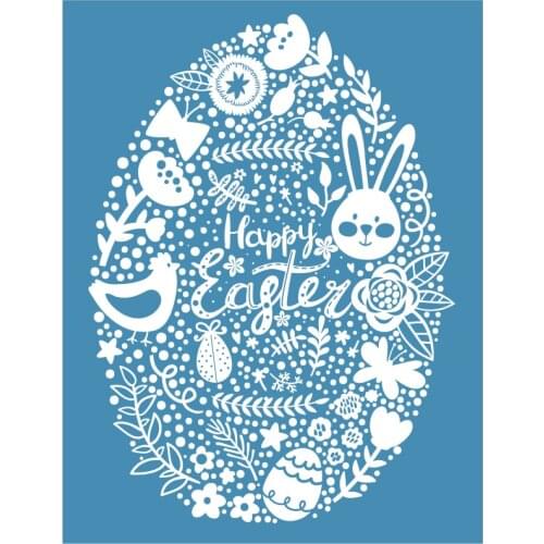 8.5 X 11" Reusable Self- Adhesive Silk Screen Stencils Mesh Transfers for Home Decoration T-Shirt Bag Pillow Art Photo Craft