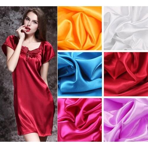 1.5 Meter *1 Meter Satin Fabric For Sewing Dresses Costumes Lining Or DIY Curtain Wedding imitated silk fabric patchwork fabric