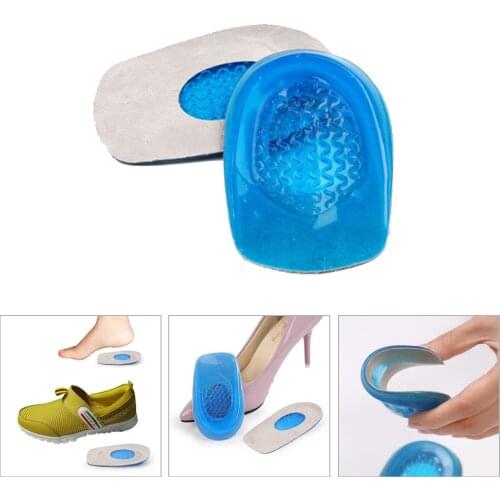 1Pair Silicone Gel feet Cushion Foot Heel Elastic Care Half Insole Pain Relief Insert For Shoes Orthotic Insole Pedicure Tools