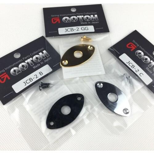 1 Piece GOTOH Oval Curved Metal Jack Plate For Electric Guitar Bass MADE IN JAPAN