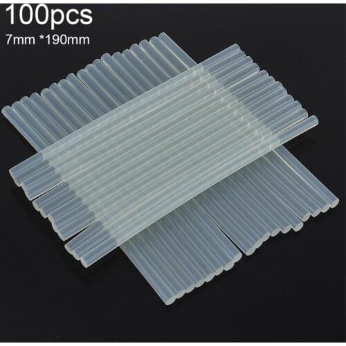 100pcs/lot 7mmx190mm Hot-melt Gun Glue Sticks Gun Adhesive DIY Tools for Hot-melt Glue Gun Repair Alloy Accessories