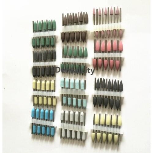 120pcs Silicone Rubber Polishing Grinding Bur Dental Materials Teeth whitening Teeth Polishing Jewelry Buffing