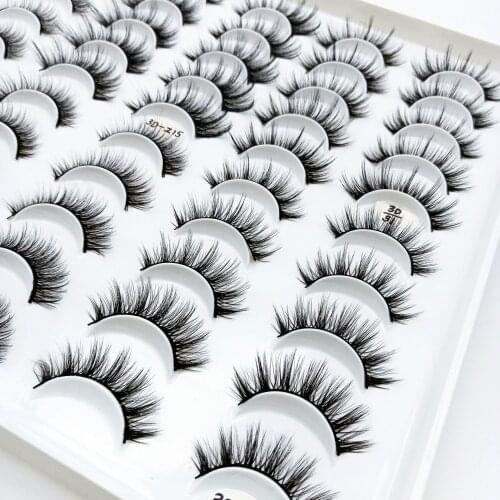 300 Pairs Eyelashs Natural long 3D Faux Mink Eyelashes Thick HandMade Full Strip Lashes Volume Soft Mink Lashes False Eyelashe