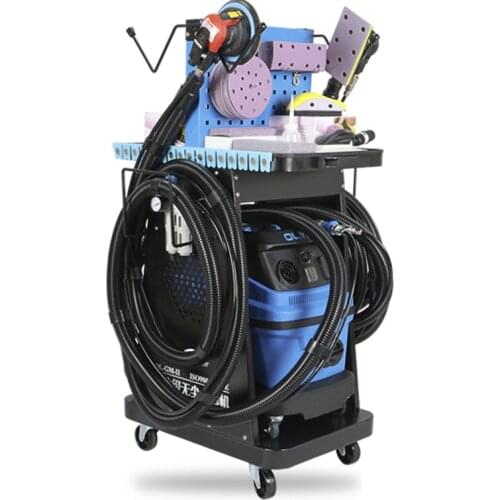 Auto Vacuum Spray Can Gun Paint Putty Pneumatic Double Station Sanding Machine Tool 220V 1600W CN