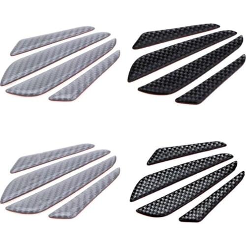 Car Sticker Car Door Protector Door Side Edge Protection Guards Stickers For Universal Car Carbon Fiber Black Silver car styling