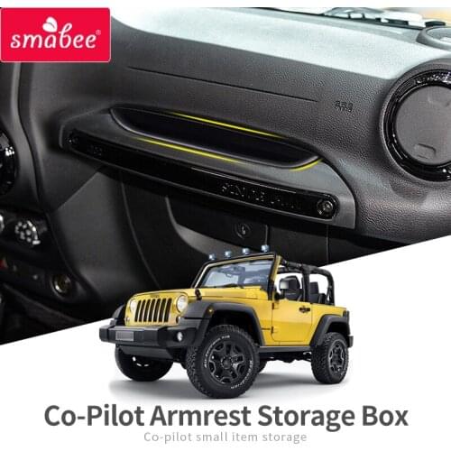 Car co-pilot storage box for Jeep Wrangler JK JKU 2011~2018 Wrangle JL 2018-2019 Accessories