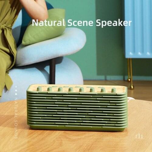 Wireless Bluetooth Natural Scene Speaker Subwoofer Home High-Quality Portable Mini Speaker Bluetooth Retro Mini Voice Broadcast