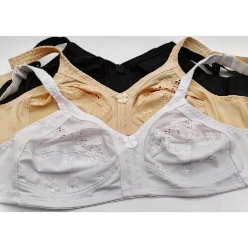 Full coverage bra without underwire seamless women bras top push up unlined embroidery lace sexy bh great mom bts C D E F GH C12