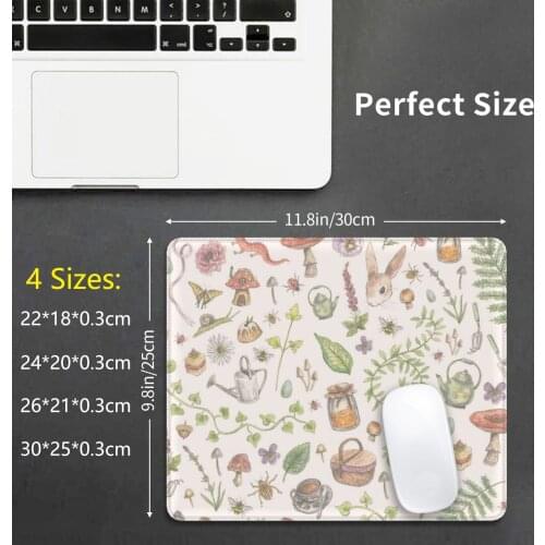 Cottagecore-Faded Pink Mouse Pad DIY Print Fae Garden Cottage Cottagecore Magic Gnome Witch Herbs