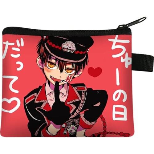 Kids Coin Purse Anime Toilet-Bound Hanako-kun Boys Girl Short Wallet Mini Card Holder Money Bag Coin Key Storage Bag