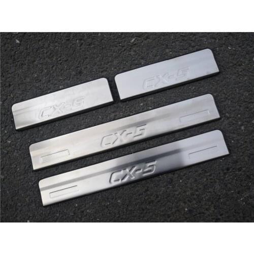 For Mazda CX-5 CX5 2017-2020 Car modeling Car accessories stainless steel Scuff Plate/Door Sill Door Sills Pedal Protector