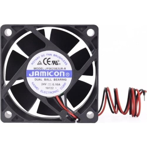 JAMICON JF0625B2UR -r 24 v 0.16 A 6 cm 6025 2 line cooling fan