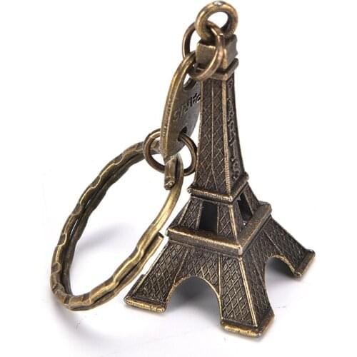 Mini Eiffel Tower Model Keychain Keyfob Eiffel Tower Figurines Eiffel Tower Keychain