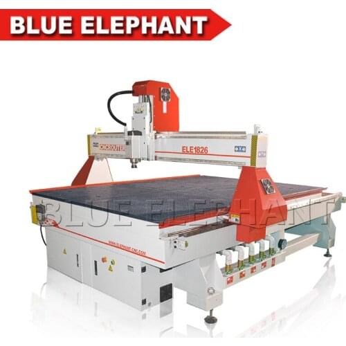 Desktop cnc lathe 1826 3d cnc wood carving machine 4.5KW air cooling spindle vacuum table