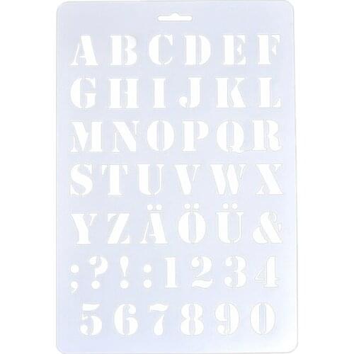 New-Lettering Stencils, Letter and Number Stencil, Painting Paper Craft Alphabet and Number Stencils(#1)