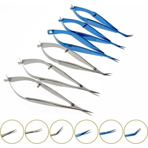 Stainless steel/ Titanium alloy scissors Ophthalmic microsurgery 8.5cm Venus scissors surgical tools