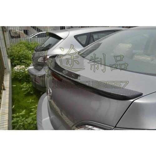 Fit for mazda 3 carbon fiber spoiler wing