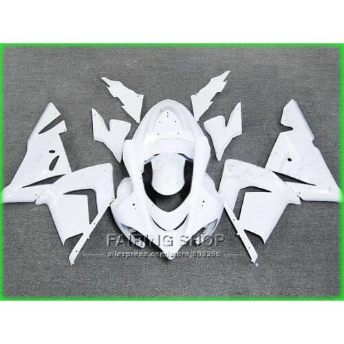 All white Fairings For Kawasaki Ninja zx10r zx-10r 2004 2005 04 05 100%fit Injection molding Fairing kit n07
