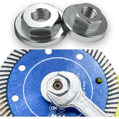 Locking Flange Nut Metal Quick Release Hexagon M14 Locknuts Fasteners For Angle Grinder Disc Accessories Quick Change
