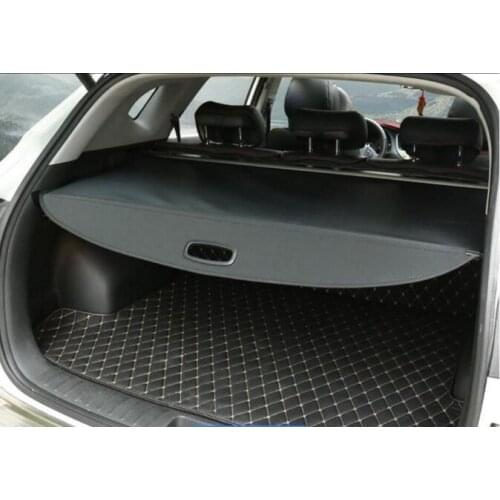 High quality Car Rear Trunk Security Shield Cargo Cover For HYUNDAI Santa Fe ix45 2013 2014 2015 2016 ( black, beige)