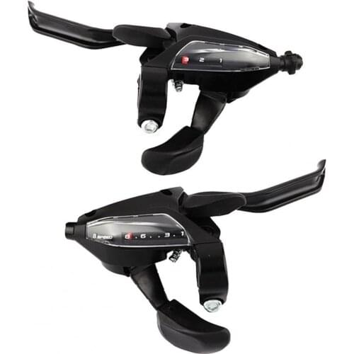 1 Pair Bicycle Derailleur Quick Changing Visual Window Black 24-Speed MTB Gear Shifter for Mountain Bike переключатель скорости