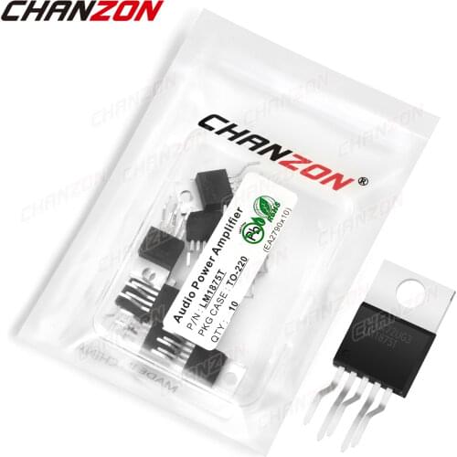 10Pcs LM1875T TO-220 Power Amplifier Mosfet Transistor Bipolar Junction BJT Powerful Triode Tube Fets DIP Integrated Circuits