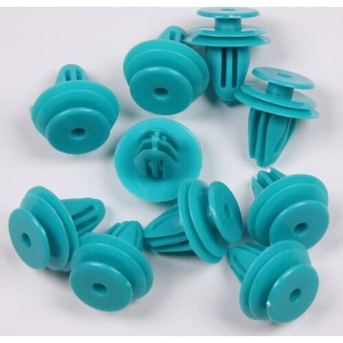 100Pcs 9.7MM Hole Auto Car Door Trim Panel Plastic Rivet Retainer Fastener Clip Free Shipping