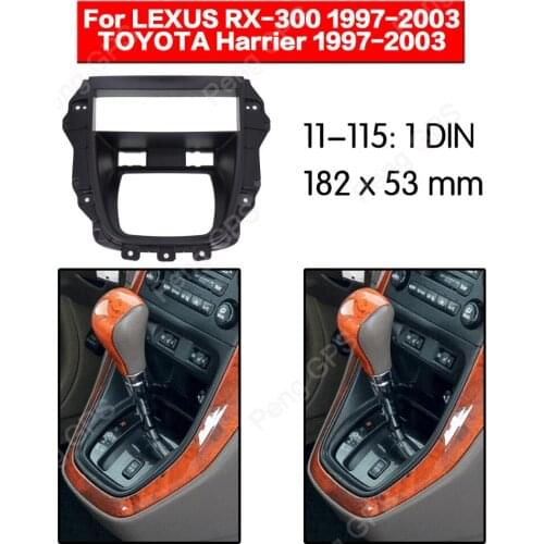 2 din Car Radio stereo kit For LEXUS RX-300 / TOYOTA Harrier 1997-2003 installation facia Outter Frame Bezel Panel Adaptor Facia