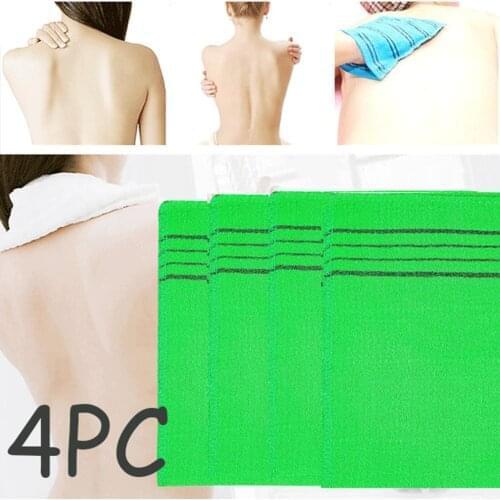 4pcs/set Double-sided Towel Korean Exfoliating Bath Washcloth Body Scrub Shower Towel Portable For Adults Coarse Grain Towel#dp4