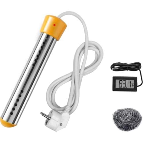 Electric Water Heater, Can Heat 5 Gallons Water in Minutes Used in Bucket, Tub, Kiddie Inflatable Pool, Camping EU Plug