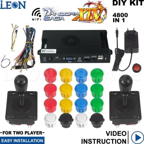 Kit Botones Arcade Pandora Box Saga 14 Sanwa Original Arcade Button Spanish Style Arcade Joystick Usb Pandora 3d Wifi Gamebox