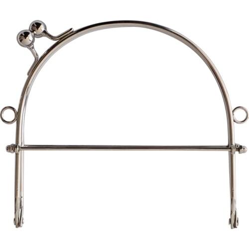 Metal Half Round Frame Kiss Clasps Lock Purse Bag Handbag Handle Clutch Bag Accessories