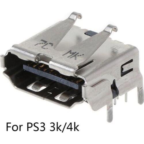 New High Defination Jack Repair Parts HDMI-Compatible Interface For PS3 3000/4000; PS3 3K/4K Game Console
