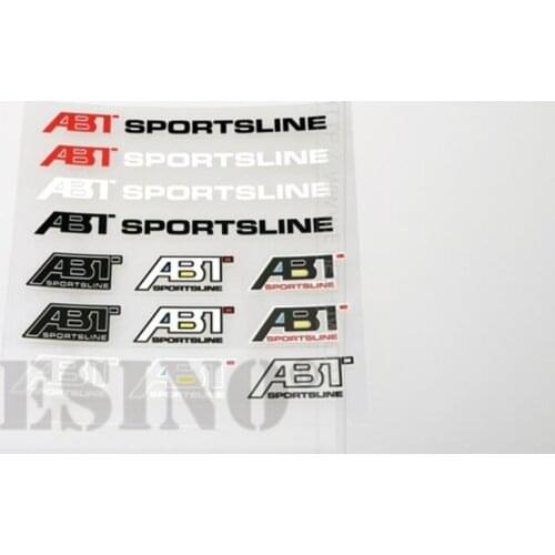 New Design Car Styling ABT Theme Decorative Vinyl Decal Set Creative Sticker Set for Audi ABT A1 A3 A4 A5 A6 A7 TT R8 Q3 Q5 Q7