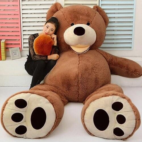 Oversized 260CM stuffed animals plush dolls 16kg Large pandas American heavy teddy bear hug doll birthday gift girls