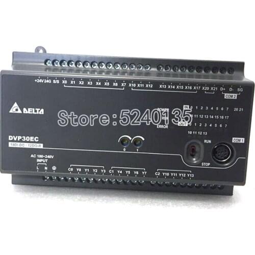 PLC controller PLC EC3 series DVP30EC00R3 DVP30EC00T3 100-240VAC 30-point host 18DI 12DO Relay output New Original in box