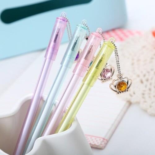 Pendant Gel Pens Cute Stationery 0.5mm Kawaii Cool Pens Korea Stationery Pen Novelty Cute Gel Ink Pen School Office Accessories