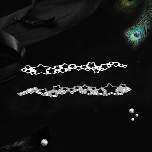 ​Five-pointed strip carbon steel cutter die Cutting Dies DIY Scrapbooking Die Cuts Decor Crafts Embossing Templates Art Cutter