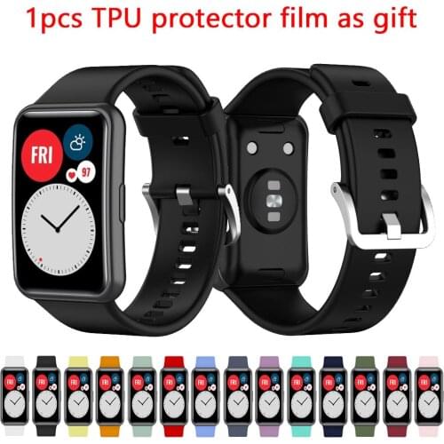 2020 Silicone Band For Huawei Watch FIT Smart Watch Band Replacement Wristband Bracelet For Huawei Fit Smart Watch Strap Tool