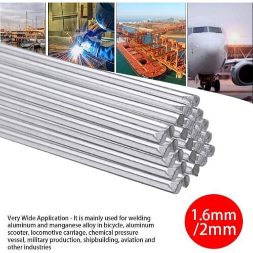 5/10/20Pcs Aluminum Alloy Welding Rods 2mm Welding Wire Rods Low Melting Point No Need Solder Powder Light Weight Durable